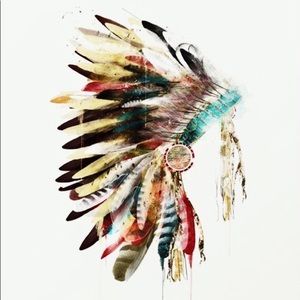 Headdress Art Print 8.5 X 11 inches